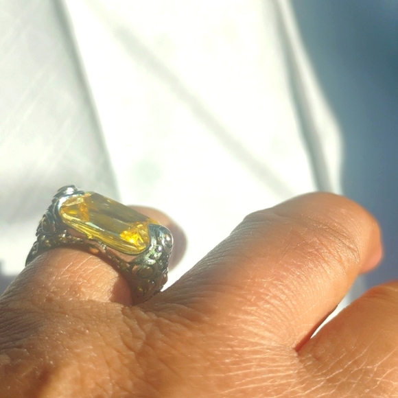 🎉💝Magnificent!/Yellow 💛 Citrine gemstone Ring💛💝 - Picture 3 of 11